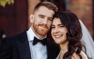 Cory Sandhagen and his wife.